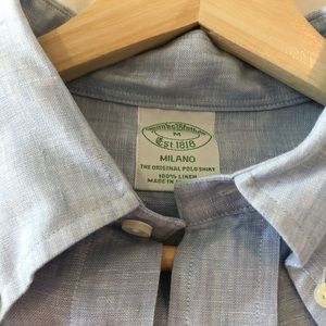 Brooks Brothers Milano Linen Button Down Shirt